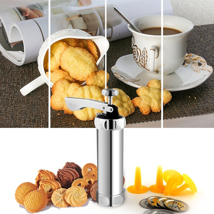 Multifunctional  Household Cookie Biscuit Machine Tool Mold Decorating Mounted DIY Baking with 20 Moulds & 4 Nozzles