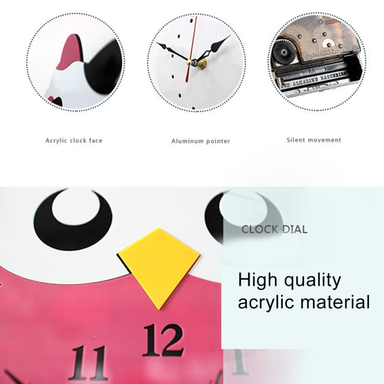 11*10 inch Children Bedroom Room Decor Battery Operated Shaped Mute Non Ticking Round Wall Quartz Clock