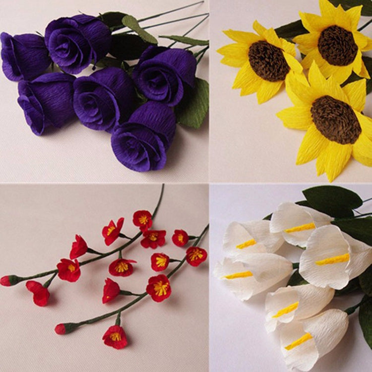 10 PCS Flowers Packaging Paper DIY Handmade Paper, Random Color Delivery