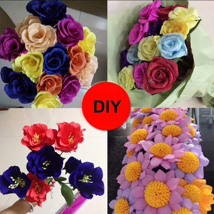 10 PCS Flowers Packaging Paper DIY Handmade Paper, Random Color Delivery