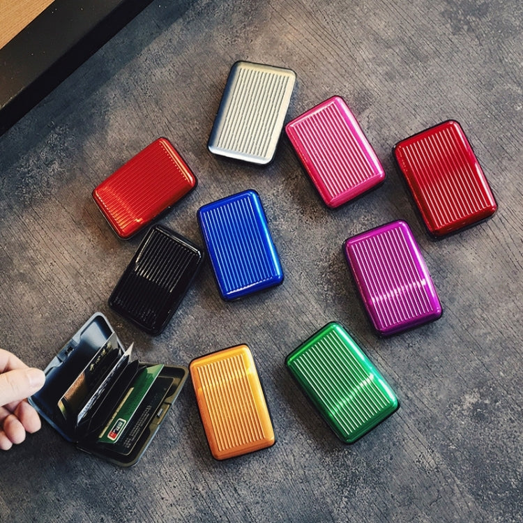 Aluminum Alloy and High Quality ABS Resin Name Card Case Anti-magnetic Bank Card Case, Random Color Delivery