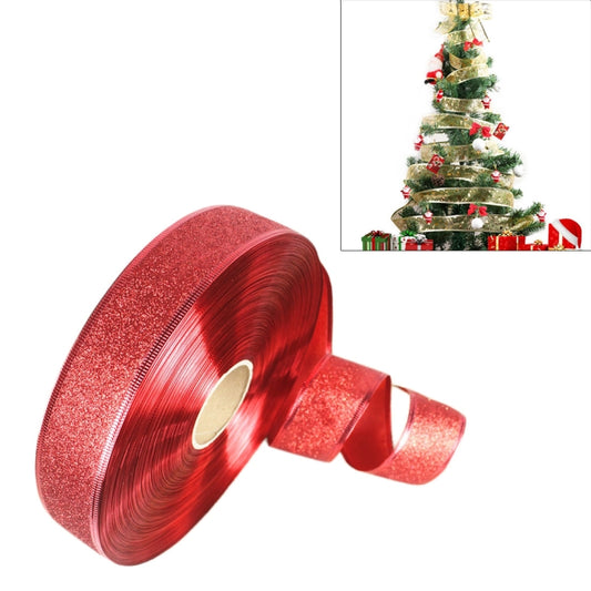 2m Christmas Party Decoration Glitter Powder Christmas Tree Decoration Ribbon
