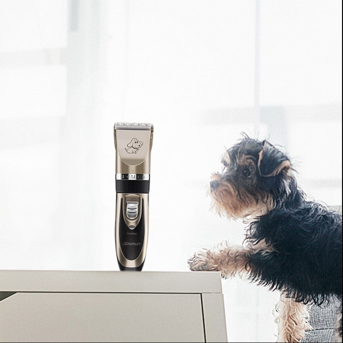 P2 110-240V Ceramics Titanium Professional Pet Electric Scissors Pets Hair Clippers with Four Combs