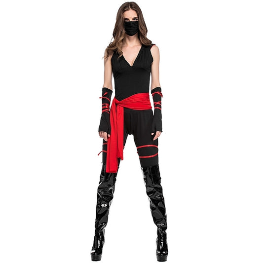 Halloween Woman Warrior Cosplay Pirate Costume Role Play Black Cosplay Cloth Costumes, XL, Chest: 80-100cm, Waistline: 74-85cm,