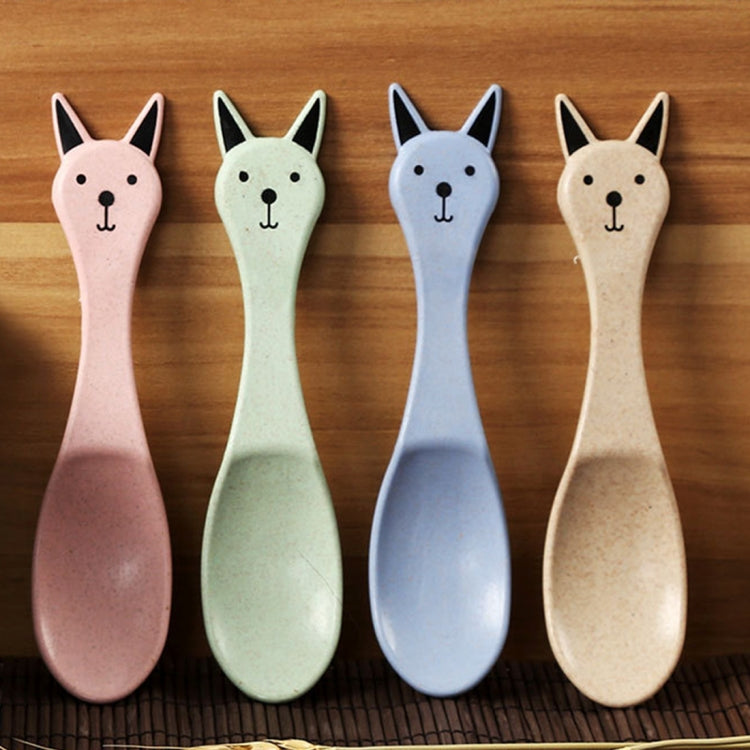 Balcherlam Baby Wheat Stalk Materials Bowls + Spoon Kit, Random Color Delivery