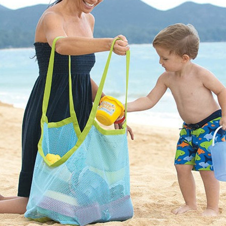 Portable Mesh Children Beach Dredging Tools Toy Quick Storage Bag Handbag