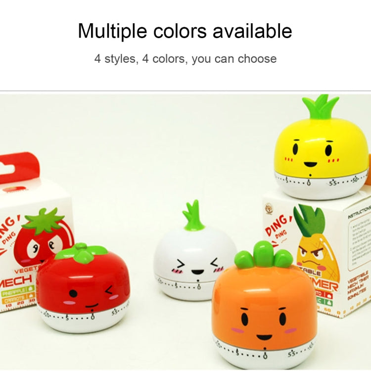 Vegetable Kitchen Timer Cooking Mechanical Timing Tool Count Down Alarm, Random Color Delivery