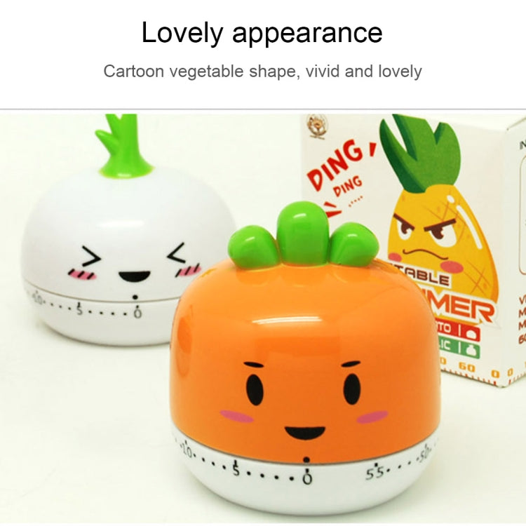 Vegetable Kitchen Timer Cooking Mechanical Timing Tool Count Down Alarm, Random Color Delivery