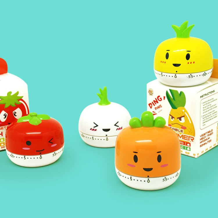 Vegetable Kitchen Timer Cooking Mechanical Timing Tool Count Down Alarm, Random Color Delivery