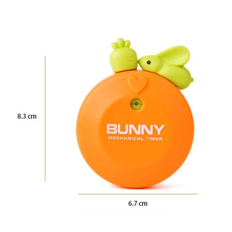 Rabbit 60 Minutes Mechanical Kitchen Cooking Count Down Alarm Timer Home Decorating Gadget, Random Color Delivery