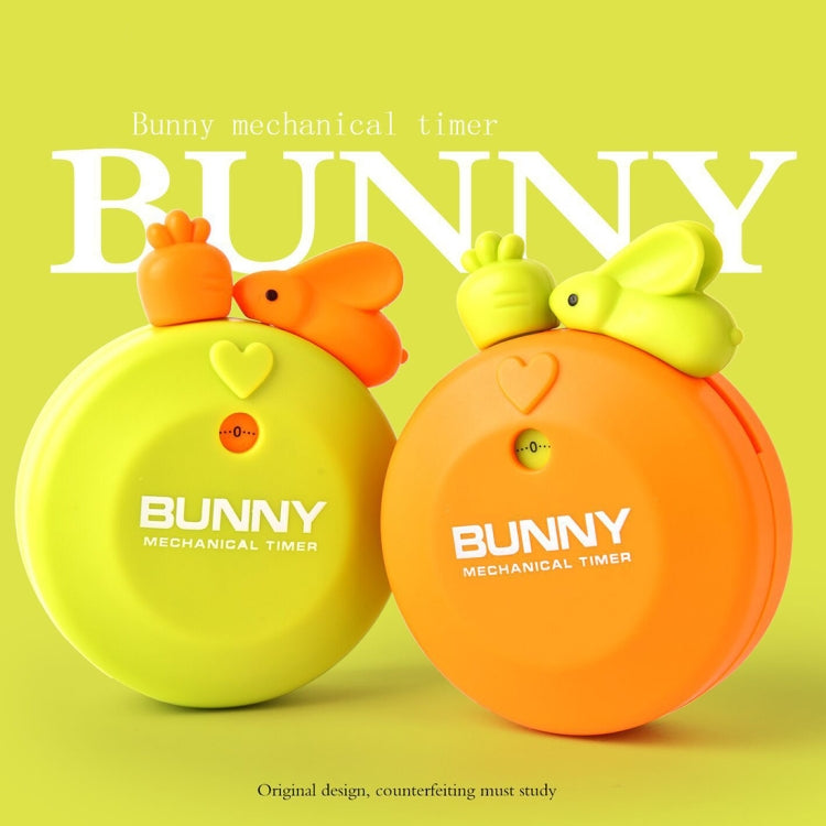 Rabbit 60 Minutes Mechanical Kitchen Cooking Count Down Alarm Timer Home Decorating Gadget, Random Color Delivery