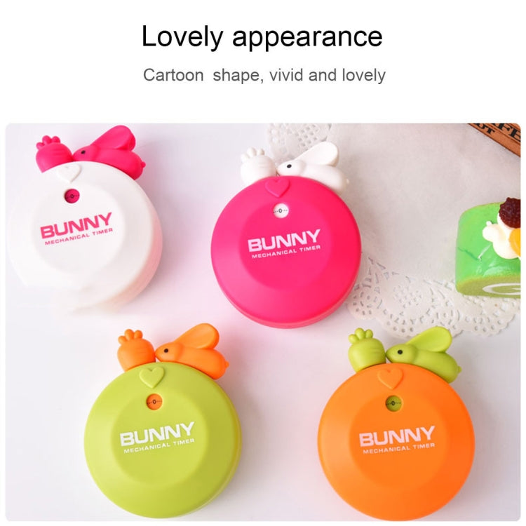 Rabbit 60 Minutes Mechanical Kitchen Cooking Count Down Alarm Timer Home Decorating Gadget, Random Color Delivery