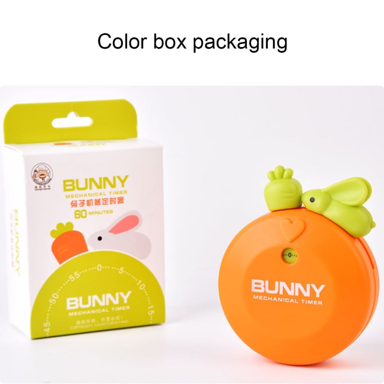 Rabbit 60 Minutes Mechanical Kitchen Cooking Count Down Alarm Timer Home Decorating Gadget, Random Color Delivery