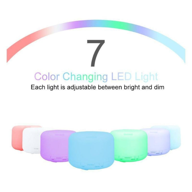 T500 Remote Control Clear White Air Humidifier Automatic Alcohol Sprayer Essential Oil Diffuser Ultrasonic Mist Maker Ultrasonic Aroma Diffuser Atomizer Color LED, Capacity: 500ml, DC 24V, US Plug