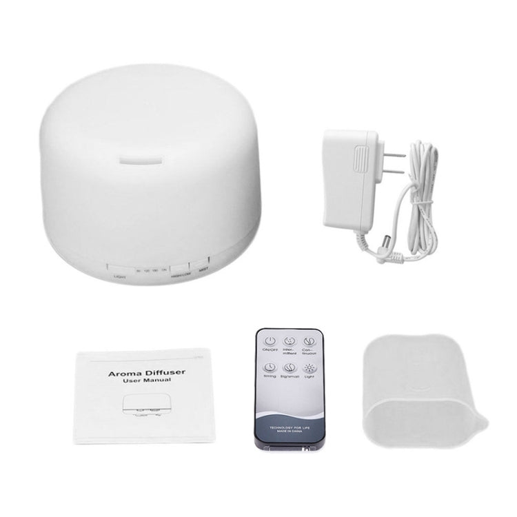 T500 Remote Control Clear White Air Humidifier Automatic Alcohol Sprayer Essential Oil Diffuser Ultrasonic Mist Maker Ultrasonic Aroma Diffuser Atomizer Color LED, Capacity: 500ml, DC 24V, US Plug