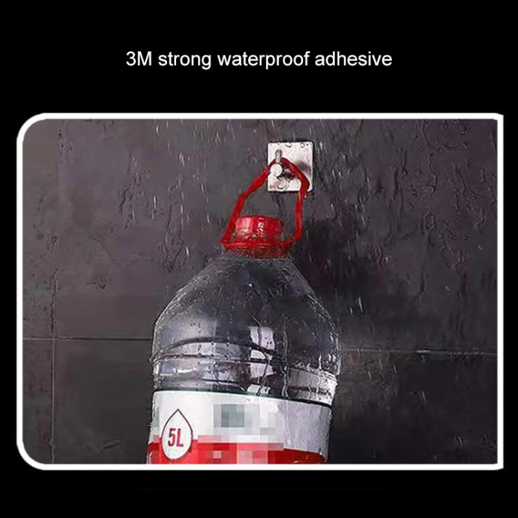 MYD-1038 304 Stainless Steel Sticky Hook Kitchen Bathroom Multi-functional Hole Free Wall Mount Holder