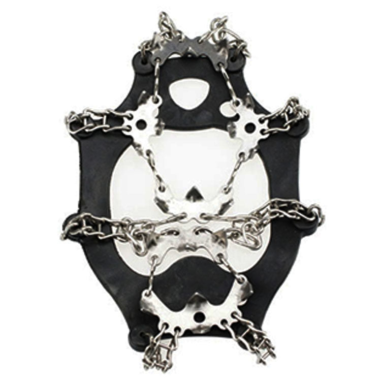 One Pair 19 Teeth Anti-Slip Ice Gripper Hiking Climbing Chain Shoes Covers, Size: M