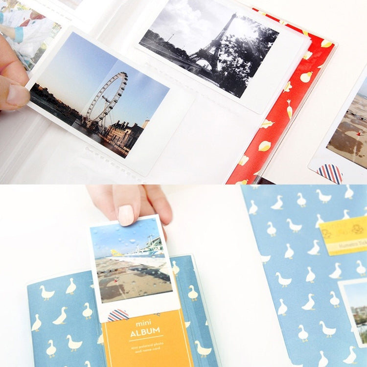 3 inch DIY Creativity Insert Type Mini Exquisite Photo Album, Four Leaf Clover Pattern, Many Trees Dry Pattern, Forest Deer Pattern, Iron Tower Pattern, Little Swallow Pattern, Baymax Pattern