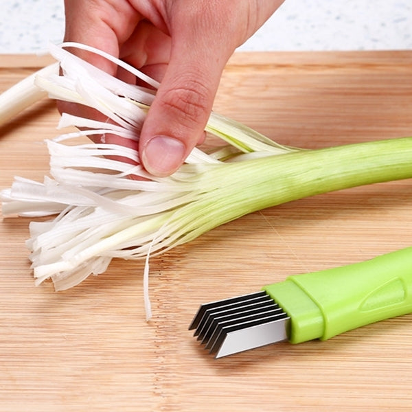 Kitchen Tool Manual Stainless Steel Filate Circle Shape Green Onion Slicer