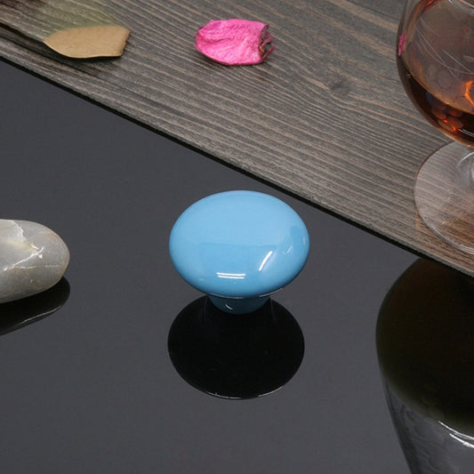 38mm Modern Literary Color Glazed Ceramic Cabinet Drawer Handle