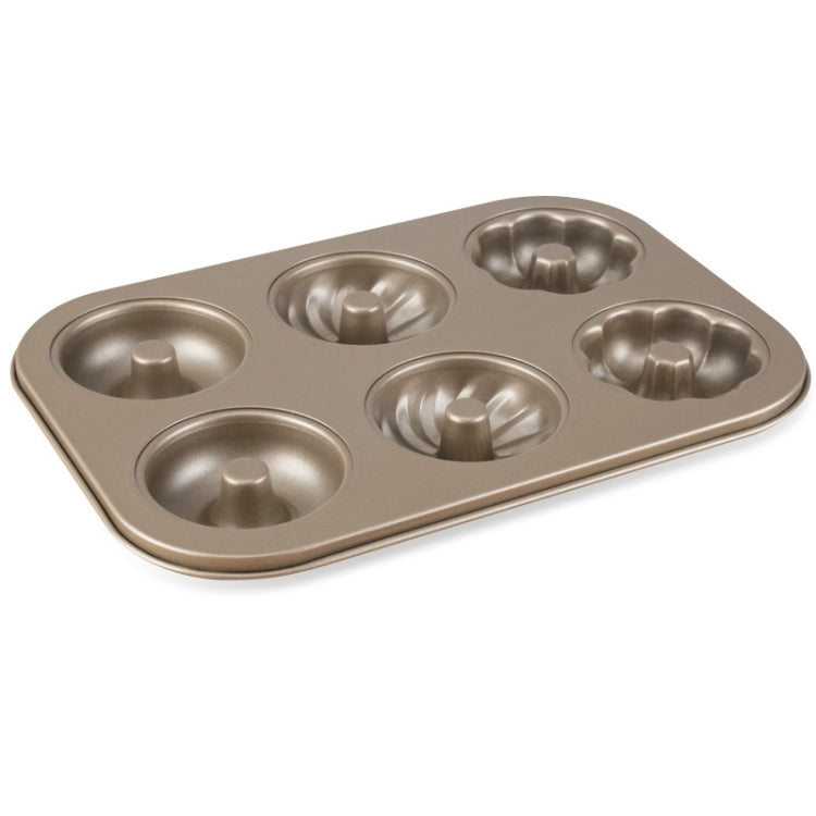 3 Flowers Type Donuts Cookie Mold Gold 6 Cups Cake Mold Baking Mold Cake Tools Bakeware Kitchen Accessories