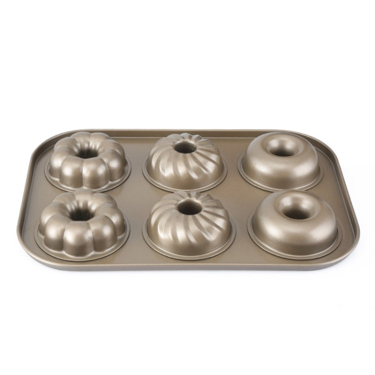 3 Flowers Type Donuts Cookie Mold Gold 6 Cups Cake Mold Baking Mold Cake Tools Bakeware Kitchen Accessories