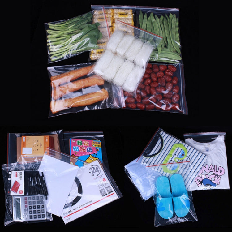 100pcs/pack PE Self Sealing Clear Zip Lock Packaging Bag, 10cm x 15cm, Custom Printing and Size are welcome