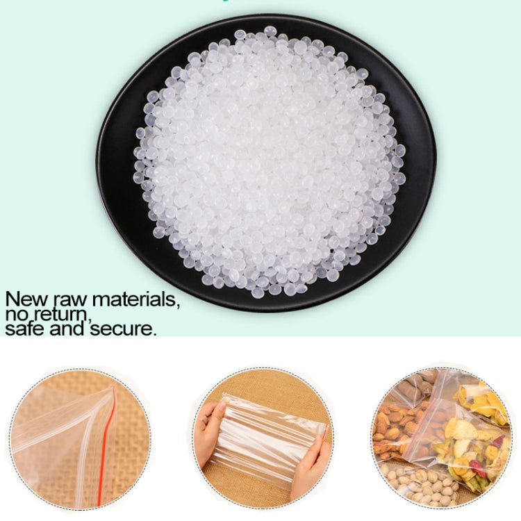 100pcs/pack PE Self Sealing Clear Zip Lock Packaging Bag, 16cm x 24cm, Custom Printing and Size are welcome