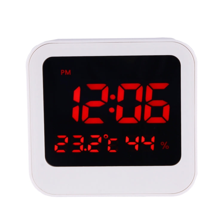 Desk Table Digital Backlight LED Alarm Clock with Time & Date & Temperature & Humidity Display
