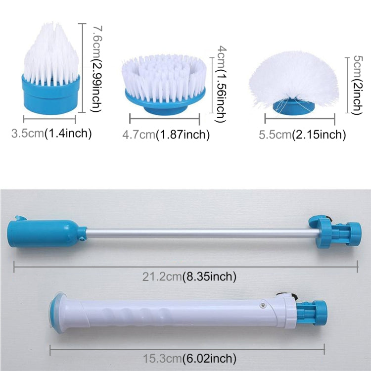 Multi-function Tub and Tile Scrubber Cordless Power Spin Scrubber Power Cleaning Brush Set for Bathroom Floor Wall, AU Plug