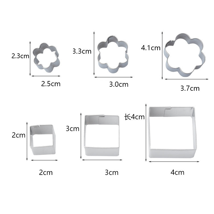 24 PCS / Set Stainless Steel DIY Cookie Biscuits Molds Geometry Baking Tools (Octagon)