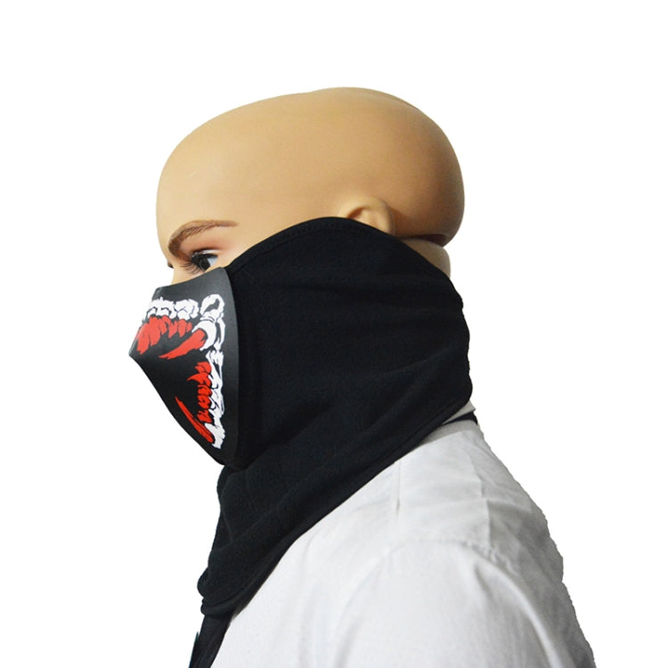 FG-FULL-01 Halloween Mask Voice Control LED Cold Light Terror Cosplay Mask