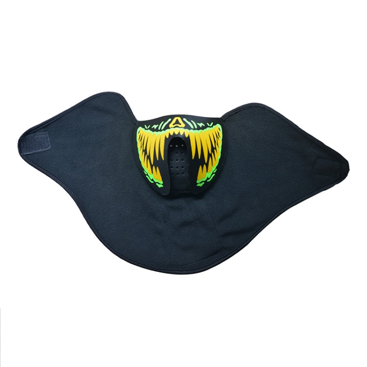 FG-MA-01 Halloween Mask Voice Control LED Cold Light Terror Cosplay Mask
