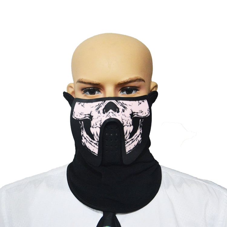 FG-MA-023 Halloween Mask Voice Control LED Cold Light Terror Cosplay Mask