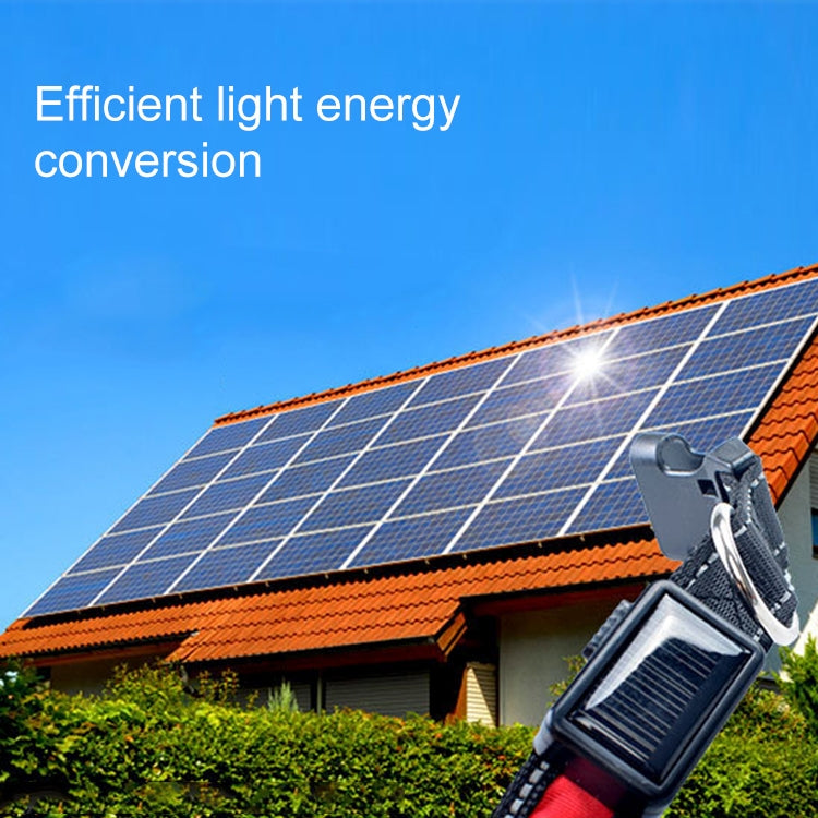 Medium and Large Dog Pet Solar + USB Charging LED Light Collar, Neck Circumference Size: L, 50-60cm