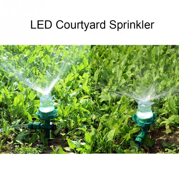 LED Luminous Lawn Sprinkler Automatic Water Sprinkler Garden Outdoor Irrigation Nozzle for Courtyard