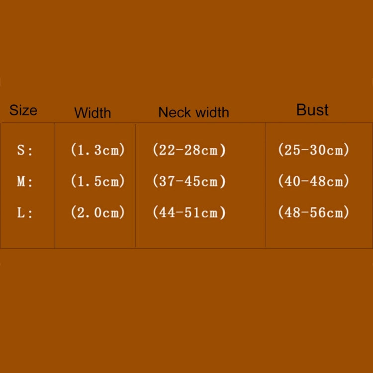 Microfiber Glasses Style Breathable Dog Chest  Strap, Size: L