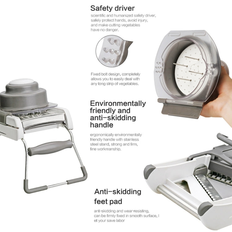 CZ-01 Multifunctional Household Stainless Steel Manual Vegetable Cutting Machine Carrot Potato Grater