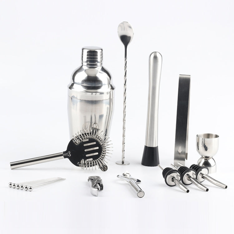 18 in 1 Cocktail Shaker Tools Setwith Acrylic Mount, , Capacity: 750ml