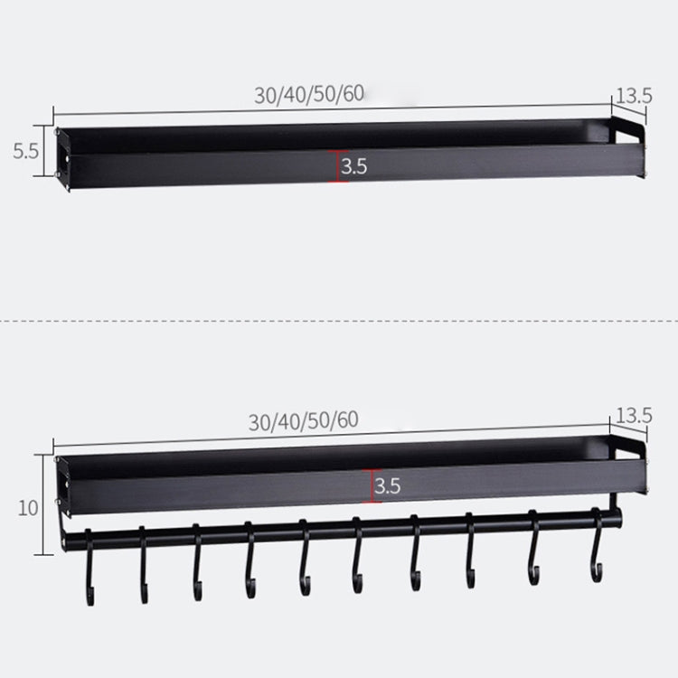 40cm Kitchen Multi-function Wall Hanging Holder Seasoning Storage Rack