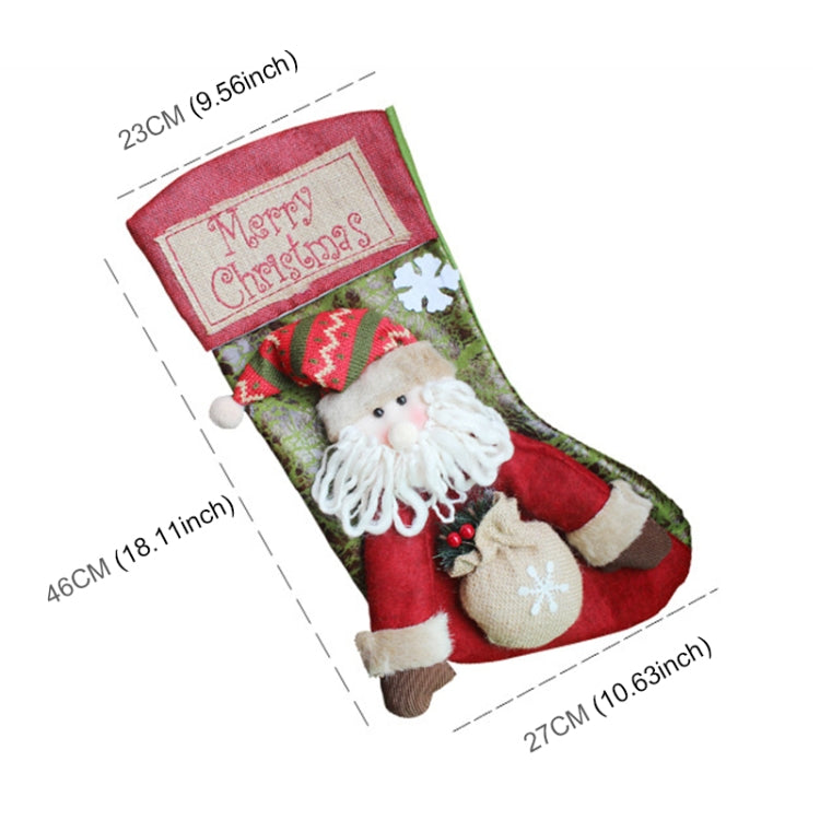 Christmas Ornament Decoration Merry Christmas Christmas Big Stocking Gift Bag Pendant