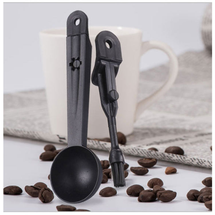 Coffee Machine Cleaning Brush Tool with Measure Scoop Spoon