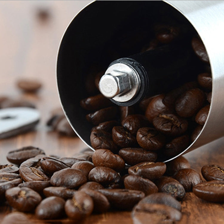 Portable Conical Burr Mill Manual Stainless Steel Bean Pepper Hand Crank Coffee Grinder, Gift Box Package