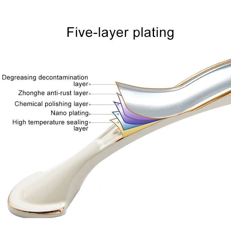 6026-96 European Style Zinc Alloy Cabinet Wardrobe Drawer Door Handle, Hole Spacing: 96mm (Bronze)