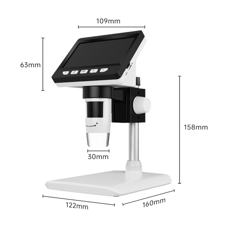 50X-1000X 1080P Portable Electronic Digital Desktop Microscope with LED Light