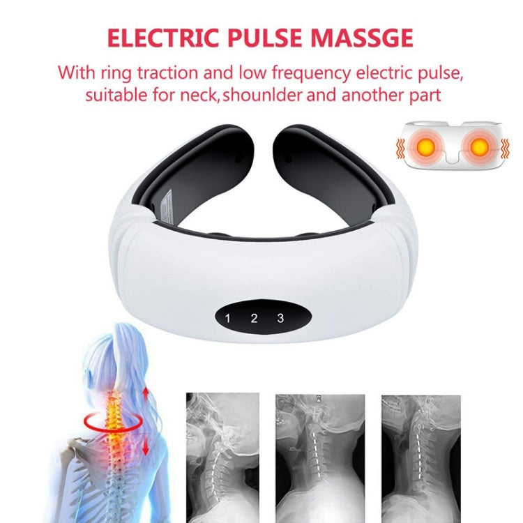 Household Electric Pulse Shock Neck Massager Intelligent Body Massager, Battery Powered (Not Include Battery)