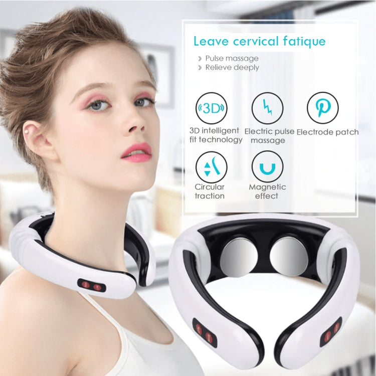 Household Electric Pulse Shock Neck Massager Intelligent Body Massager, Battery Powered (Not Include Battery)
