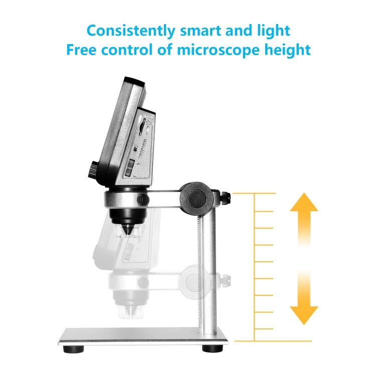 inskam317 1080P 4.3 inch LCD Screen WiFi HD Digital Microscope, Metal Bracket