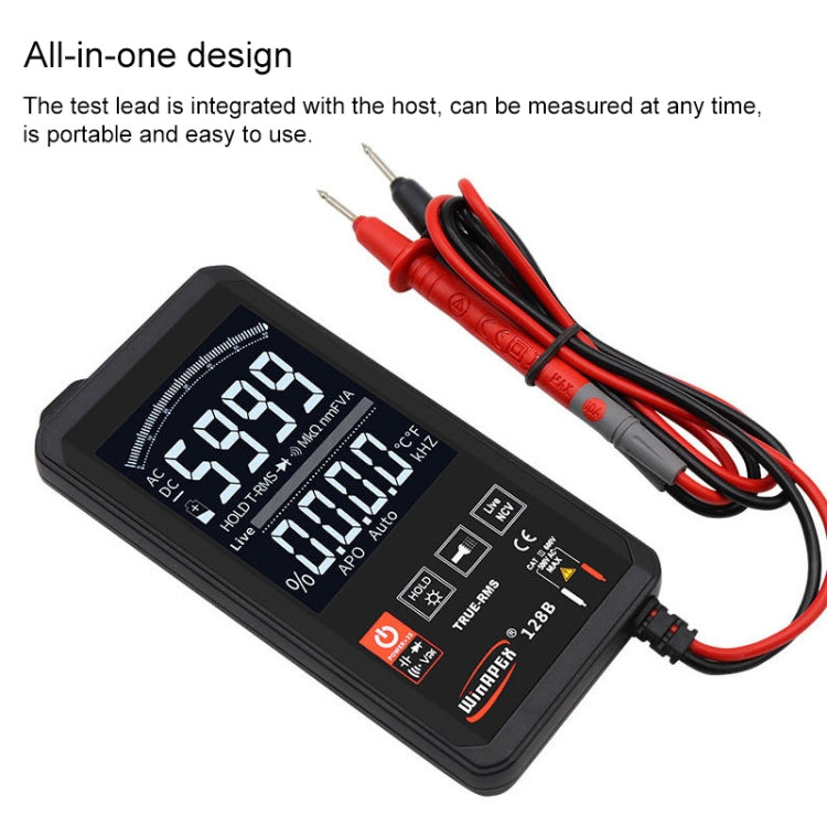 HY128A Conventional Screen Ultra-thin Touch Smart Digital Multimeter Fully Automatic High Precision True Effective Value Multimeter