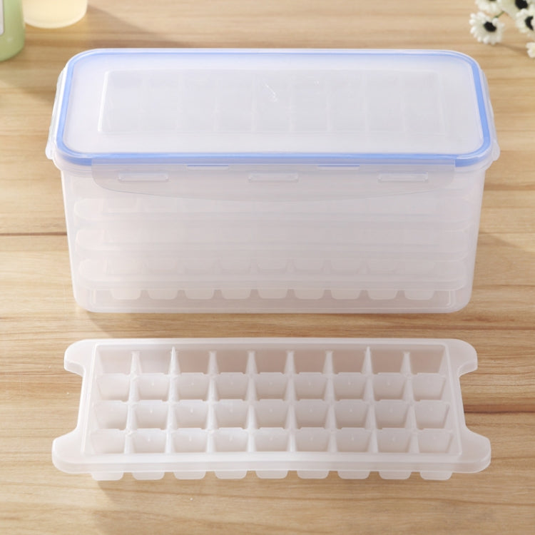 Small Square Ice Mold Trays Multi-layer Mold with Cover Ice Storage Box, 5 Layers
